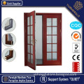 New Design New Products Energy Saving Tempered Glazed Double Swing Interior Wood Doors